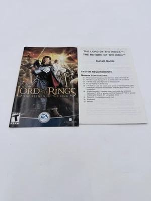 El Señor de los Anillos: El Retorno del Rey PC, 2003 SOLO MANUAL Foto 1 de 2
