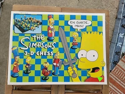 VINTAGE FACTORY SEALED! The Simpsons 3D Chess Chess Set Corner Version Rare - Image 1 of 4