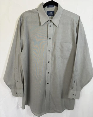 Camisa de Vestir Stafford Talla 16 1/2 32-33 Manga Larga Abotonada Foto 1 de 4
