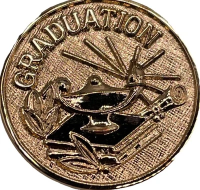 Graduation Sterling, Silver Tie Tack-By Robertson Jewelers Ct Gold Plated. - Image 1 of 4