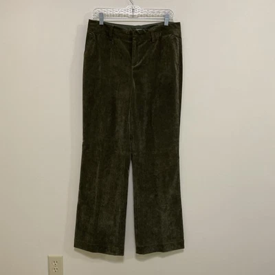 Pantalones de pana Coldwater Creek 10 verde mezcla de poliéster Foto 1 de 4