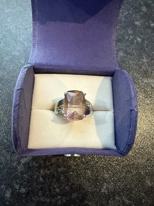 Beautiful Ametrine & Diamond Sterling Silver Ring - Picture 1 of 6