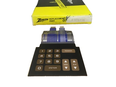 Zenith Part No A-12365-01 TV Space Command TV Channel selector faceplate New Nos - Image 1 of 3