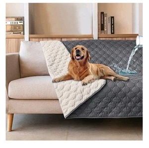 Sanmadrola Sofabezug Schonbezug 100% Doppelseitig Wasserdicht Hundebett Couch Bezug - Bild 1 von 9