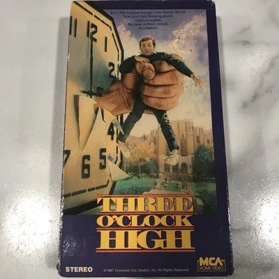 THREE O'CLOCK HIGH 1988 - MCA HOME VIDEO (VHS) - Very Rare - - Image 1 of 4
