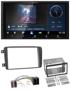 Kenwood Bluetooth 2DIN USB DAB MP3 Autoradio für Mercedes C-Klasse Vito CLK Vian - Bild 1 von 10