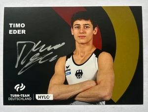original sign.  Autogrammkarte Turnen Timo Eder EM 2025 - Bild 1 von 2