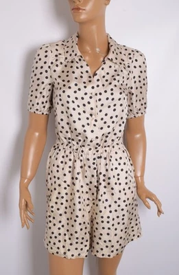 Traje Dolce&Gabbana Mujer Marfil Mameluco 100% Seda Lunares Una Pieza Talla IT 40 Foto 1 de 4