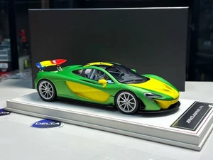 1/18 Dino model DM McLaren P1 Matt Green/ Yellow. - Picture 1 of 9