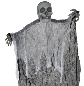 Hängender Geist Totenschädel Halloween Deko Skelett Totenkopf Sensenmann - Bild 1 von 6