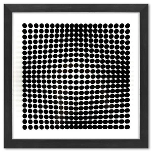 Victor Vasarely Trois Maße Optique De La Série Cinetiques Op Kunst Gerahmt - Bild 1 von 2