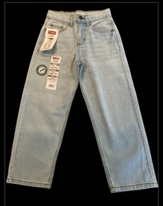 Wrangler Five Star Premium Loose Youth Boy Light Skater Jeans Size 8 Slim Adjust - Picture 1 of 7