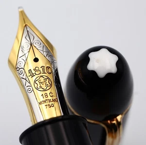 [Good Very Rare] Montblanc Meisterstuck 149 18C750 Fountain Pen B Nib 1960s - Picture 1 of 23