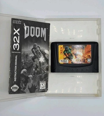 Doom - Sega Genesis 32X (TESTED) 1994 CIB Comes With Manual And Non OEM Box  - Image 1 of 4