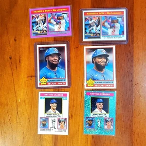 6x 2025 Topps Heritage Vladimir Guerrero Jr Parallel Foil Chrome Base Cards  - Picture 1 of 2