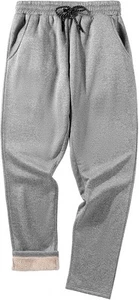 GEEK LIGHTING Men's Fleece Sweatpants Sherpa Lined Warm Drawstring Elastic Pa... - Picture 1 of 6