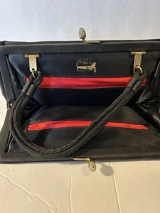 Cartera sin asas Ingber EE. UU. negra satinada de colección - Imagen 1 de 9