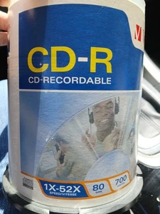 Verbatim CD-R Discs 700MB/80min 52x Spindle Silver 60 OF 100 Pack  - Picture 1 of 7