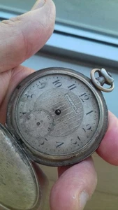 Neuchatel 57172 SOLID SILVER HAND-WINDING POCKET WATCH VINTAGE MONTRE OROLOGIO - Imagen 1 de 12