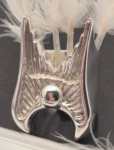 Riesiger Sterling Silber Ring Engelsflügel, Größe Z, Biker Hells Angels, gepunzt - Bild 1 von 8