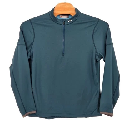 KJUS Men's 2XL 56 Diamond Fleece Half Zip Pullover Athletic Teal Performance - Image 1 of 4