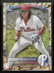 2025 BOWMAN CHROME - AROON ESCOBAR 1ST BOWMAN SNACK PACK POPCORN 🔥 SSP - Picture 1 of 2