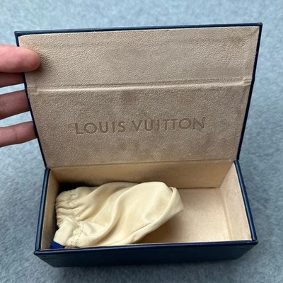Authentic Louis Vuitton Blue Sunglasses Case With Cloth Pouch - Image 1 of 4