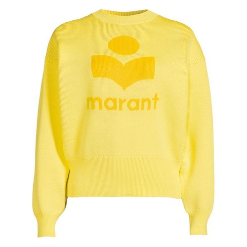 Isabel Marant AILYS Logo Crewneck Knit Sunshine A3L62E 10SU 93221706