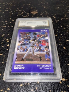 BARRY BOND 1990 STAR MINT GRADING GEM 10 CARD 7. PIRATEN. - Bild 1 von 3