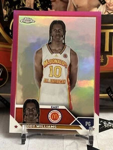 2023 Topps Chrome McDonald's All American CODY WILLIAMS /150 Pink Refractor #60 - Picture 1 of 2