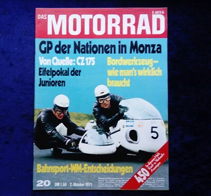 Motorrad 20/1971, Test: CZ 175, GP d. Nationen in Monza, Bordwerkzeug, Matchless - Bild 1 von 7