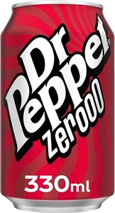 Dr Pepper Fizzy Soda Drinks Cans 330ml - Pack Of 24 - UK Free And Fast Shipping - Picture 1 of 4