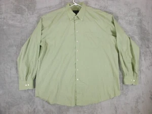 Scott Barber Shirt Men's 2XL Button Up Long Sleeve Solid Green Casual Adult - Picture 1 of 12