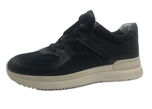 O by Everlane The Trainer Black Leather/Suede Low Top Sneakers Unisex F7 M5 - Picture 1 of 6