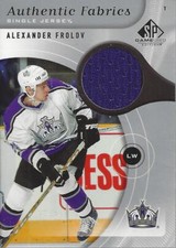 2005-06 SP Game Used Authentic Fabrics #AFAF Alexander Frolov Jersey  - NM-MT