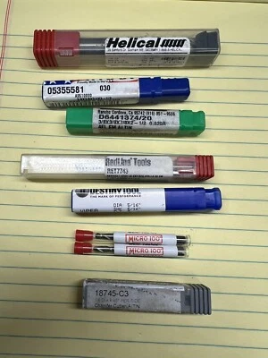 Лот товаров Machinists Твердосплавные Концевые Фрезы. Совершенно новый неиспользованный! Различные типы! - Изображение 1 из 4