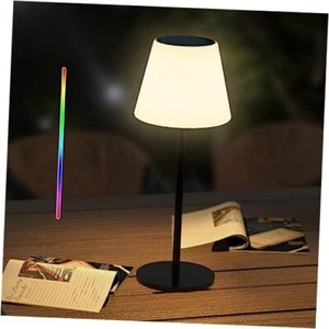 Solar Table Lamp Outdoor Table Lamp Cordless with Light Sensor,Outdoor Lamps - Picture 1 of 8