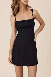 Posse Raye Minikleid XS 2 Damen Freizeit ärmellos A-Linie schwarz kurz NEU 40117 - Bild 1 von 8