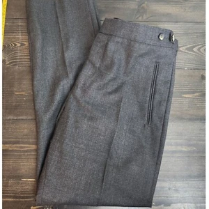 Alexander McQueen Vintage 100% Wool Charcoal\Gray Mens Pants Made in Italy - Picture 1 of 14
