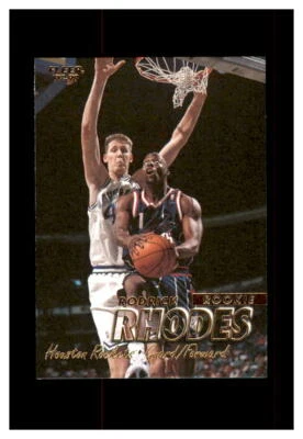 1997-98 FLEER BASKETBALL ROOKIE #262 RODRICK RHODES HOUSTON ROCKETS USC - Image 1 of 2