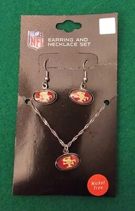 San Francisco 49ers NFL Necklace/Earrings Set - Picture 1 of 1