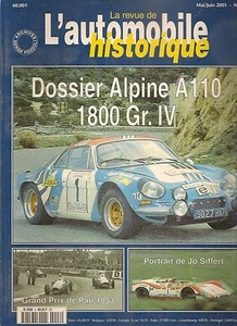 AUTOMOBILE HISTORIQUE 8 RALLYES 1973 ALPINE A110 1800 Gr4 GP PAU 1953 JO SIFFERT - Imagen 1 de 2