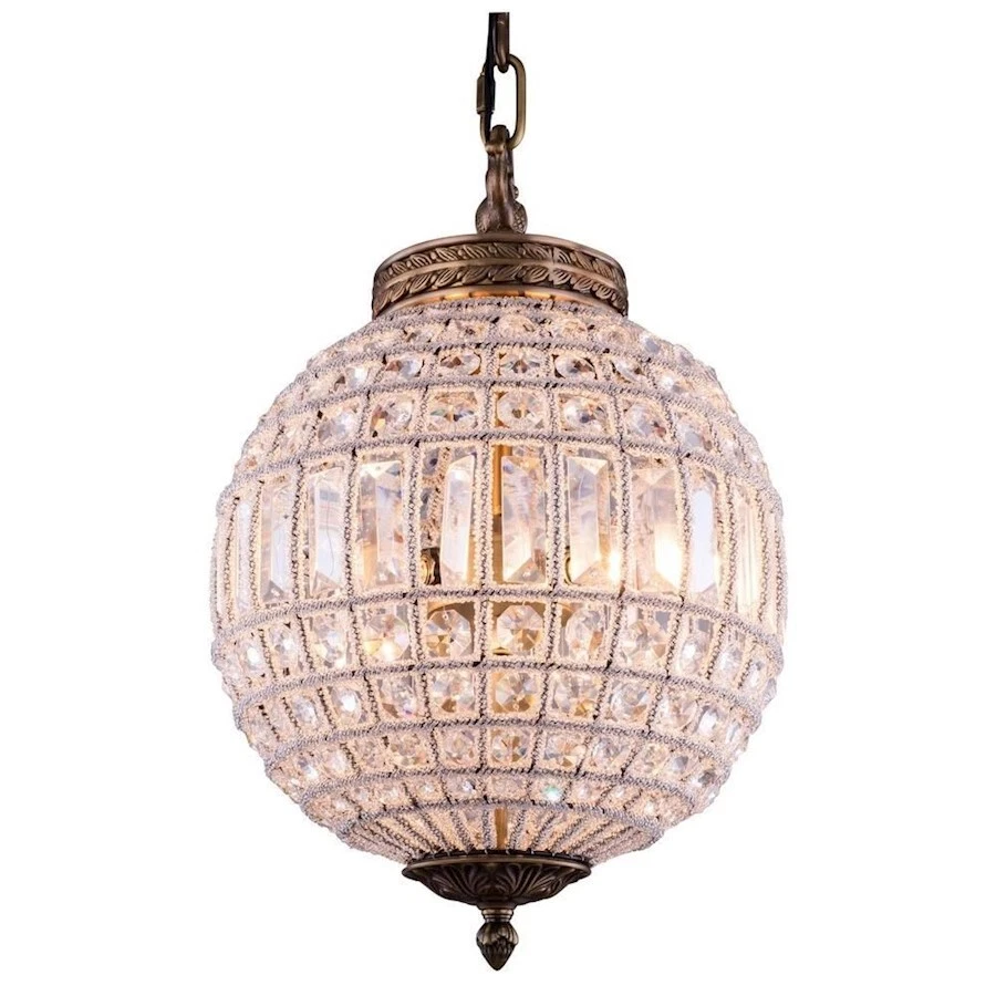 Urban Classic 1205 Olivia 1-LT 12" Royal Cut Pendant, Gold/Clear - 1205D12FG-RC - Image 1 of 1