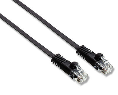 Cable De Red Ethernet Internet RJ45 CAT6 CAT7 10Gbs Plano - Negro • 1€
