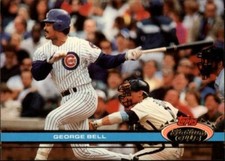 1991 Stadium Club  #504  George Bell   Outfield   Chicago Cubs  FREE shipping