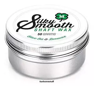 MCDERMOTT Billiard Pool Cue Stick SILKY SMOOTH SHAFT WAX OLIVE OIL & BEESWAX 50g - Picture 1 of 2