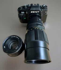 Cámara SLR SOVIÉTICA URSS "ZENIT-122", lente HELIOS-44M-5, f2/58m JUPITER -21,4/200 - Imagen 1 de 22