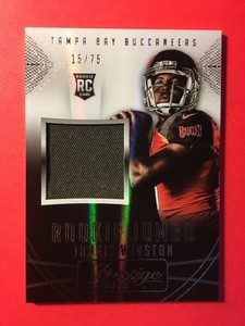 2015 Panini Prestige Rookie Jumbo Jerseys Patch Red Jameis Winston #RJJ-JW 15/75