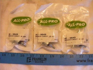 Interruptores circuitos de 10 amperios Quantity 3 nuevos All Pro IE-5543 - Imagen 1 de 2