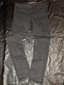American Eagle Jeans Jegging Black Size 4 Super Stretch - Picture 1 of 12